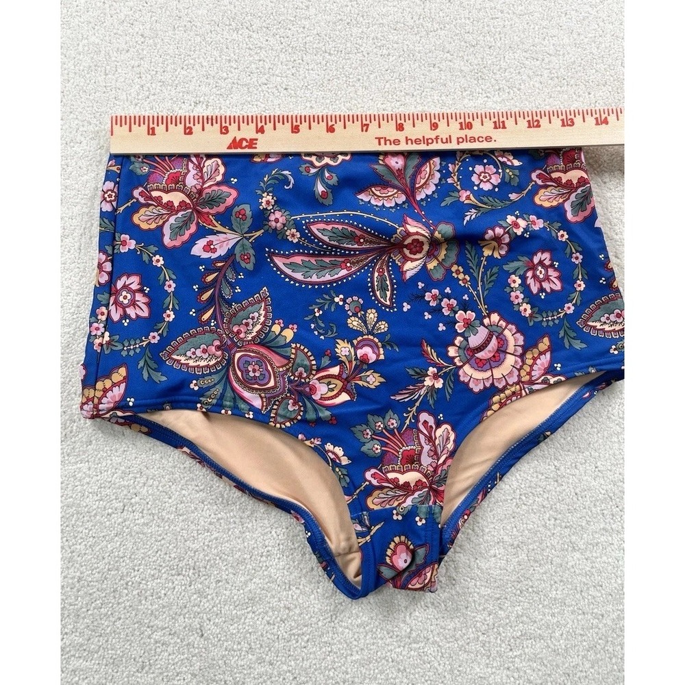 Jcrew X Liberty London Floral Bikini Set Underwire Top 34C High Waisted Bottom M - Picture 13 of 14